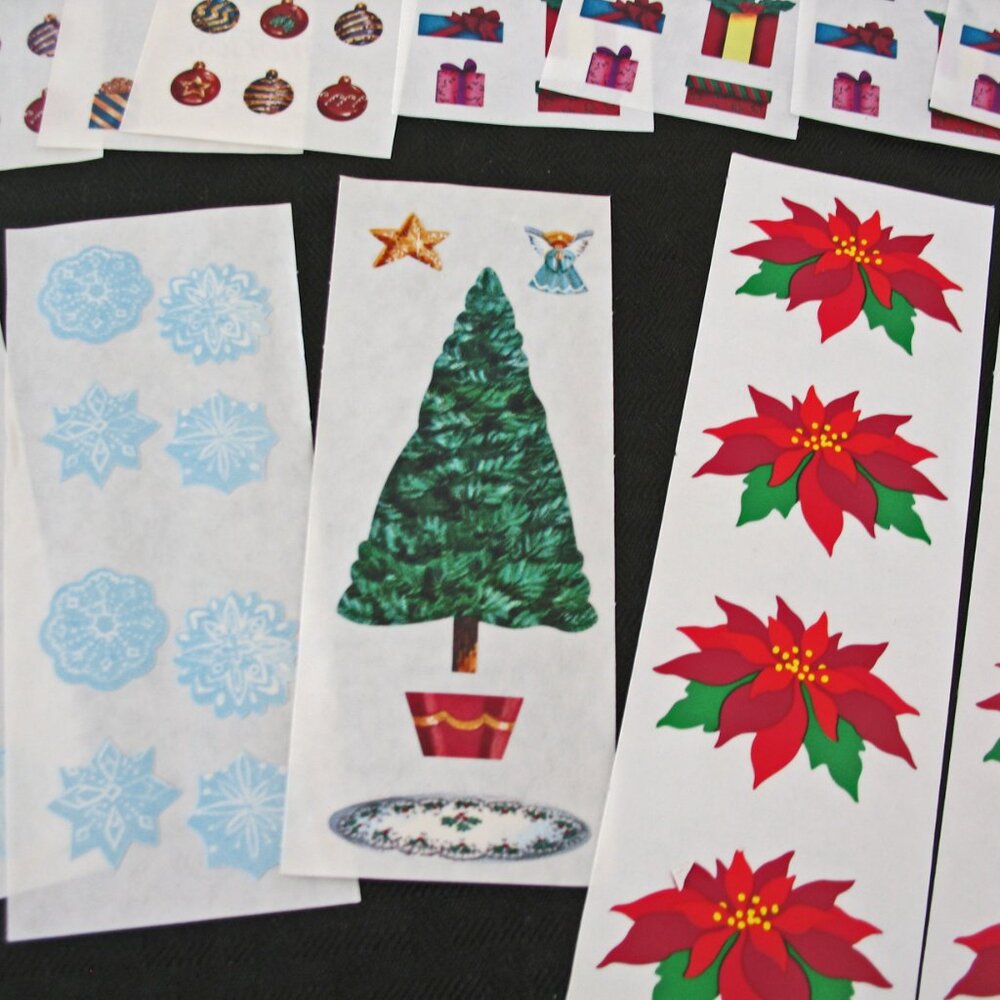 Creative Memories, Stickers Christmas Tree, Snowflakes,  Ornaments, Poinsetta♥